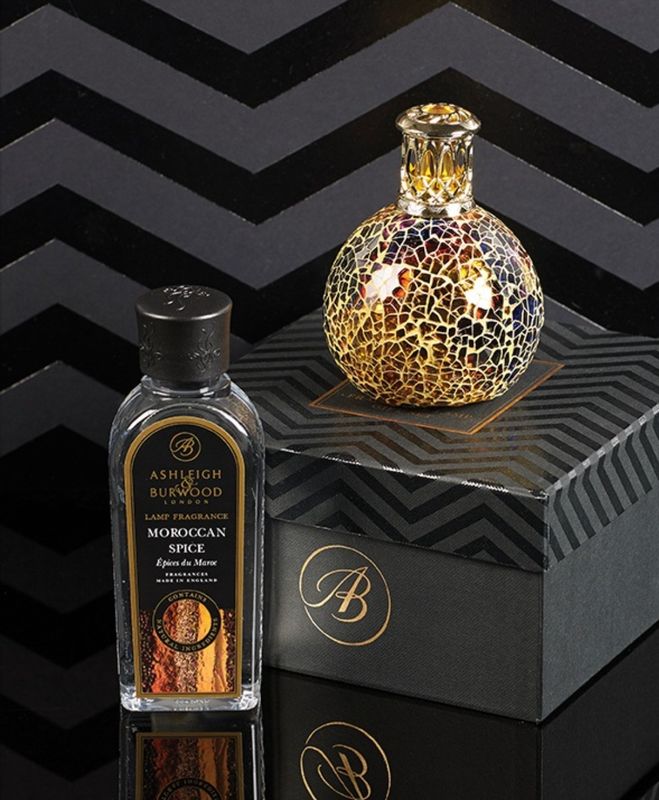 Golden Sunset + Morrocan Spice Geurlamp S goud-L19B19H11CM