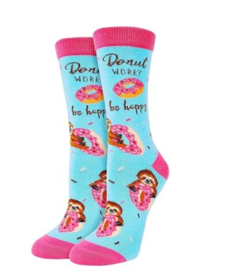 Blije Sokken – DONUT Worry Be Happy (€4,95 per paar, maat 38-44)