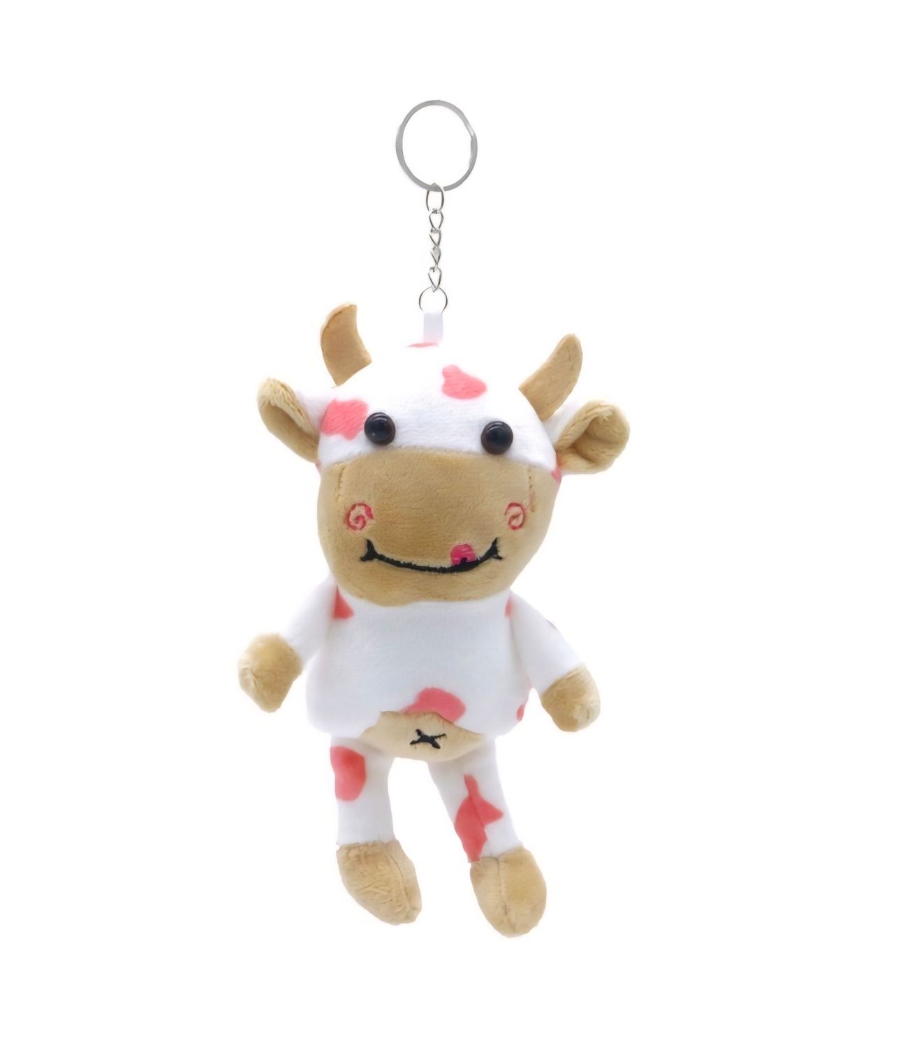 Sleutelhanger Koe – 12 cm, Gemixte Kleuren (€4,95) 🐮