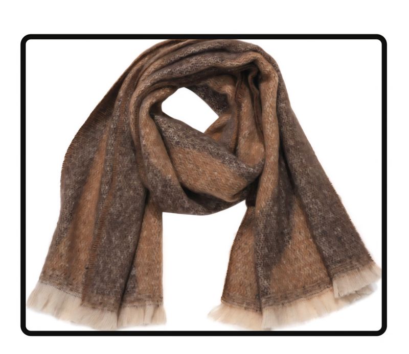 Soft Winter Scarf – Warm, Zacht, Gevlamd Motief (€13,95, 180x45 cm) 🧣