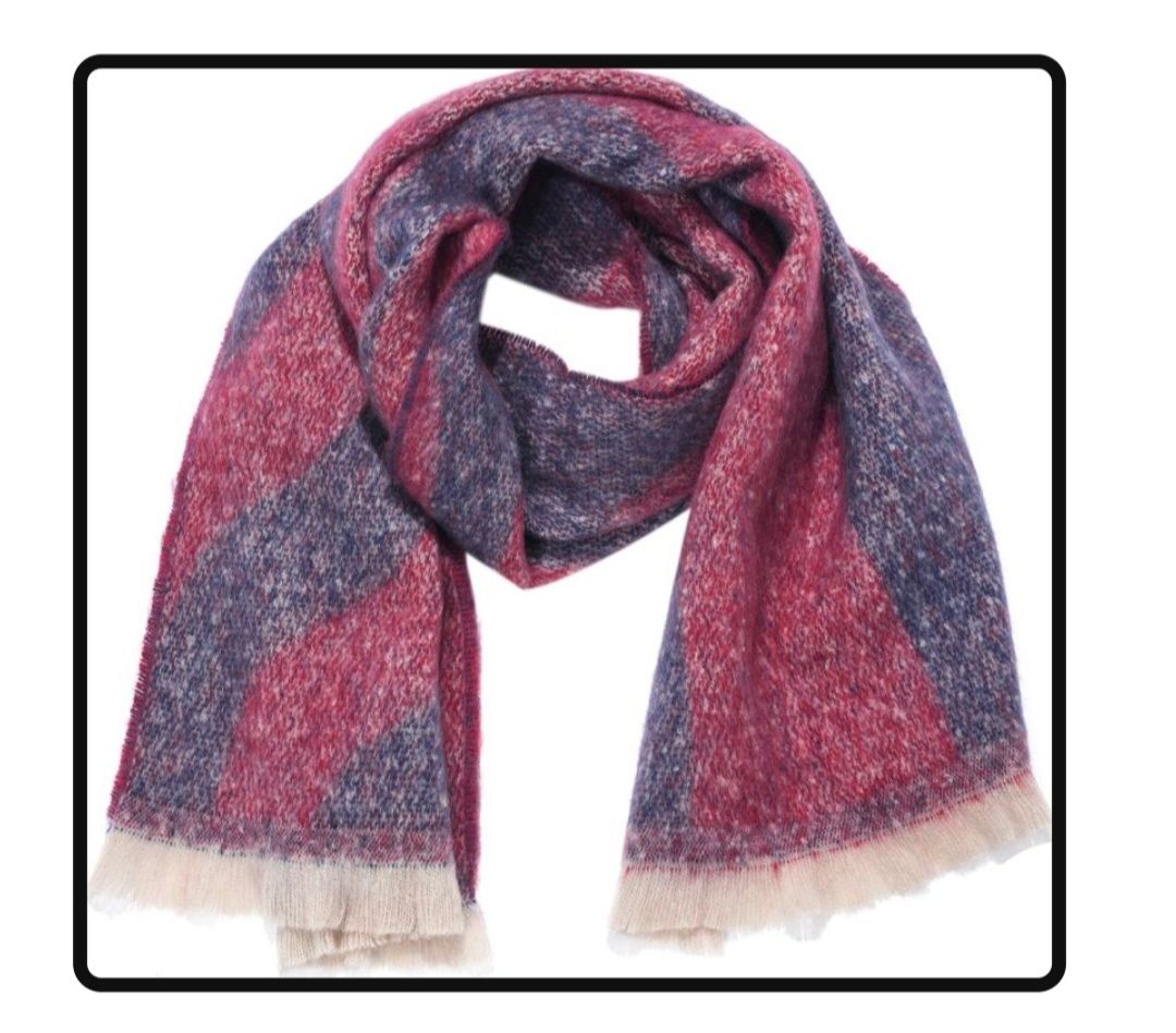 Soft Winter Scarf – Warm, Zacht, Gevlamd Motief (€13,95, 180x45 cm) 🧣
