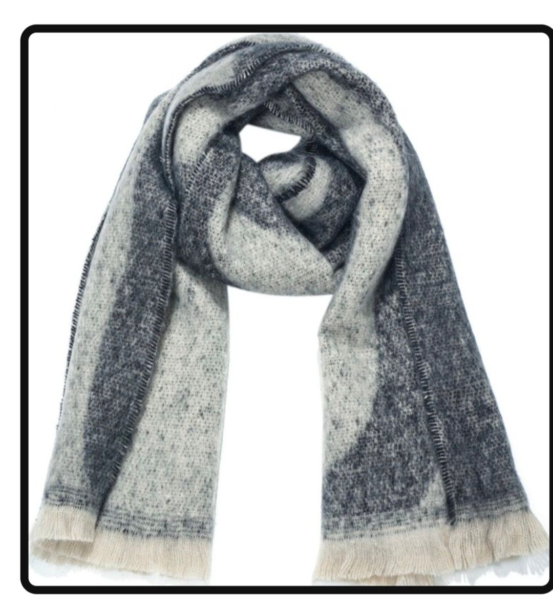 Soft Winter Scarf – Warm, Zacht, Gevlamd Motief (€13,95, 180x45 cm) 🧣