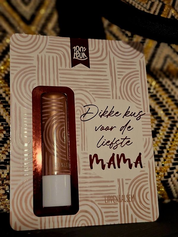 Dikke Kus voor de Liefste Mama – Lippenbalsem 100% Leuk