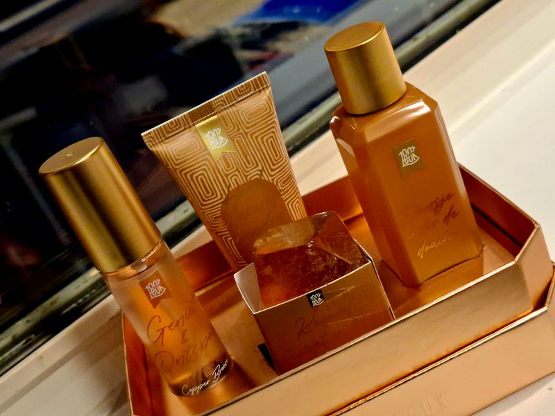 100%Leuk Verwenbox – Hair &amp; Body Mist, Zeepbar, Handcrème &amp; Douchegel