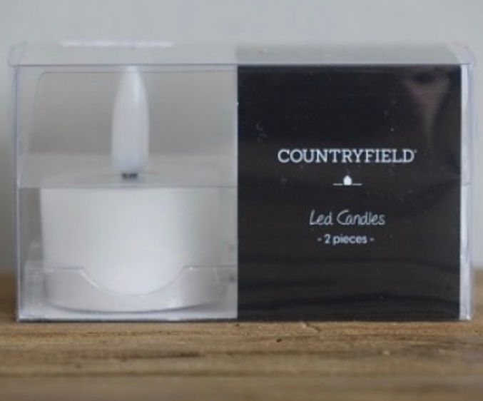 LED Waxinelicht Wit (Set van 2)