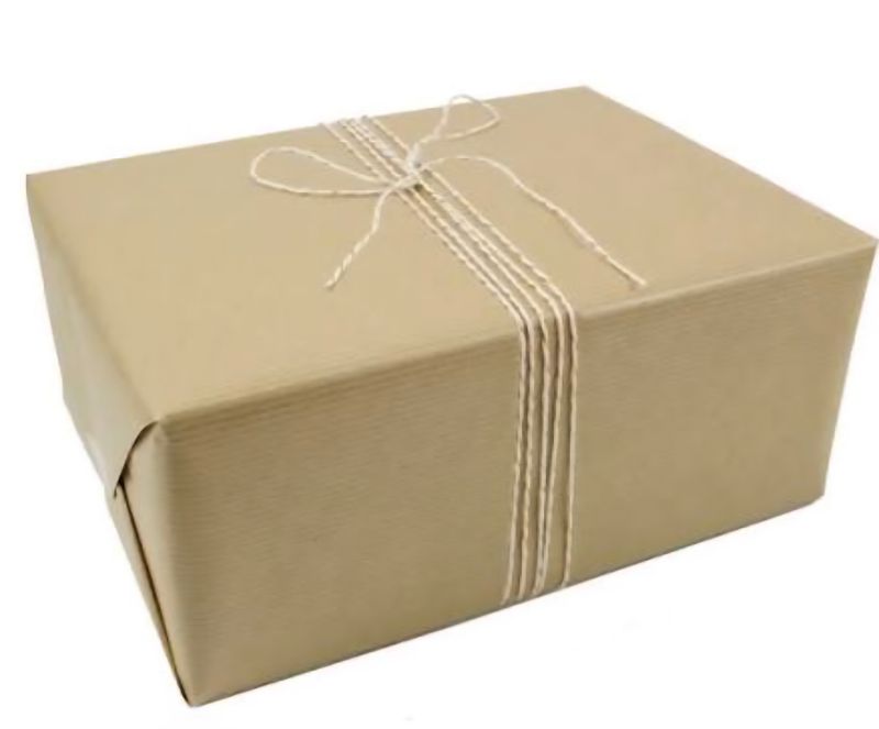 Bestelling ingepakt als cadeau (Kraftpapier)