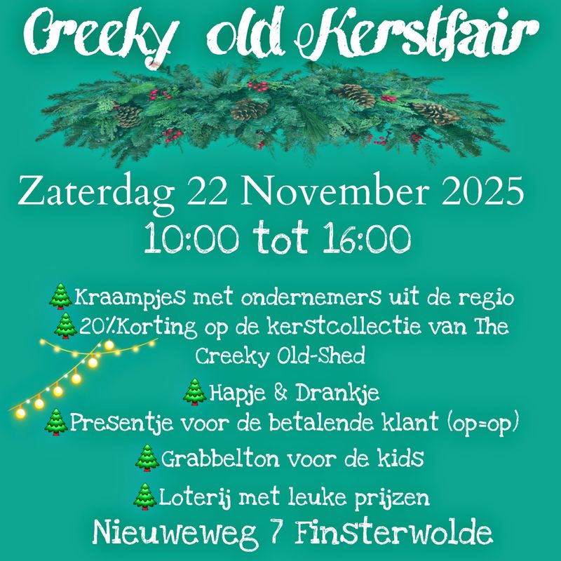 The Creeky Old Kerstfair Zaterdag 22 November 