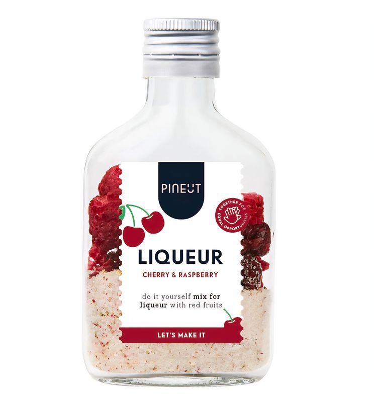 Likeur maken | Pineut Kersenlikeur | Zakflacon | Cherry &amp; Raspberry