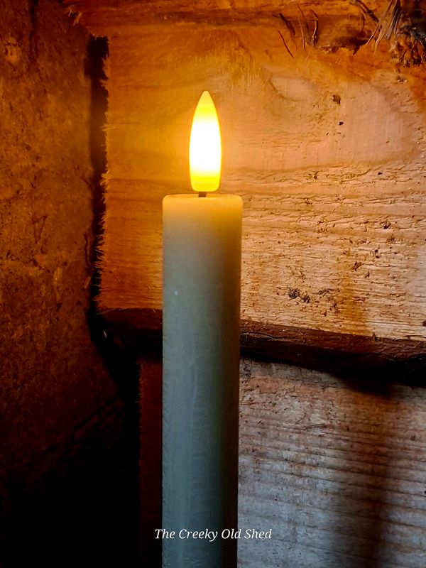 Dinerkaars LED Taupe L (set) – met afstandsbediening