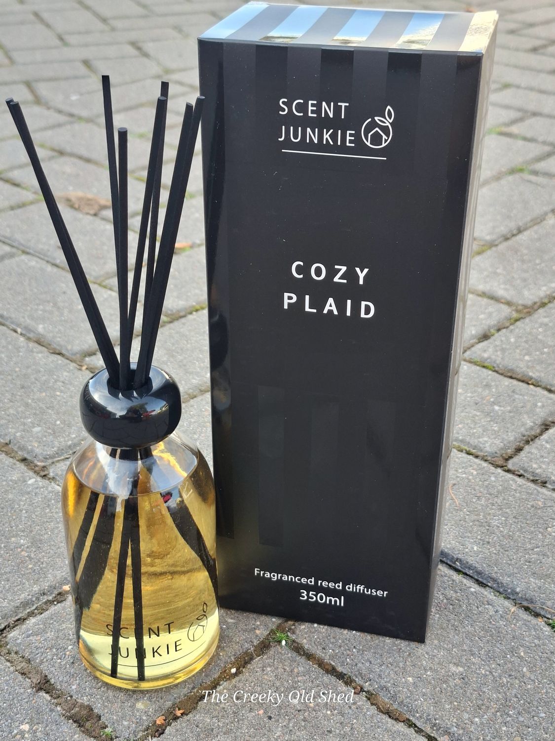 🕯️ Scentjunkie Geurdiffuser Stokjes – Cozy Plaid