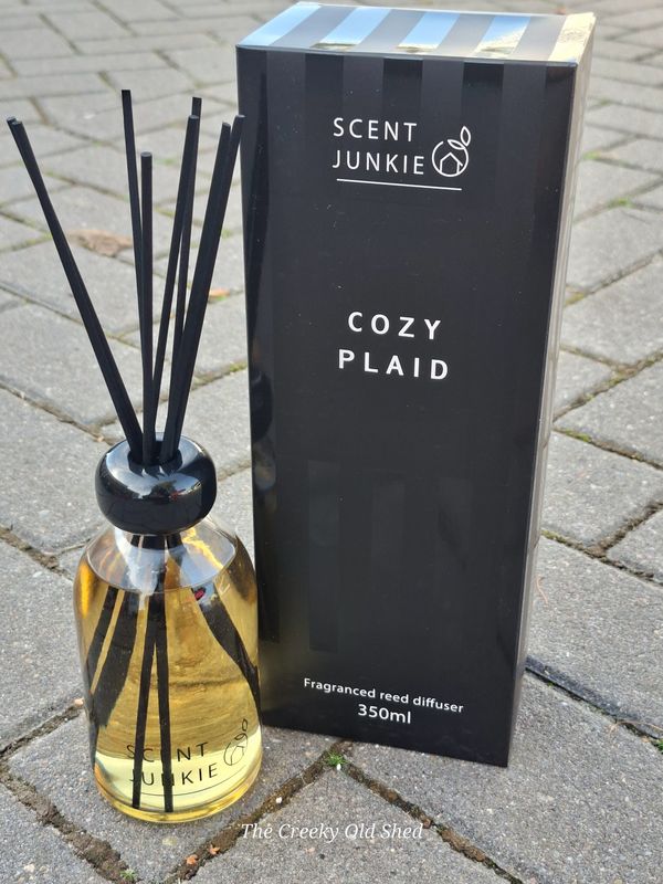 🕯️ Scentjunkie Geurdiffuser Stokjes – Cozy Plaid