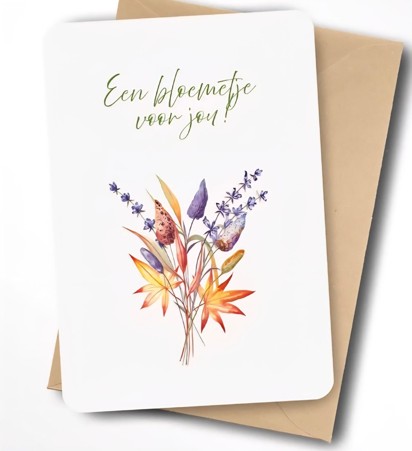 Klein bloemenkaartje