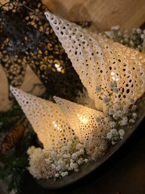 Complete kerstset – Metalen engel Melina met verlichting