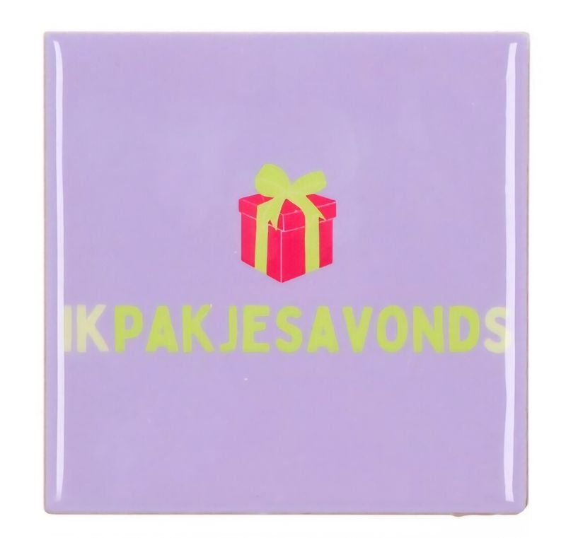 🎅 Humoristisch Tegeltje – “Ikpakjesavonds”