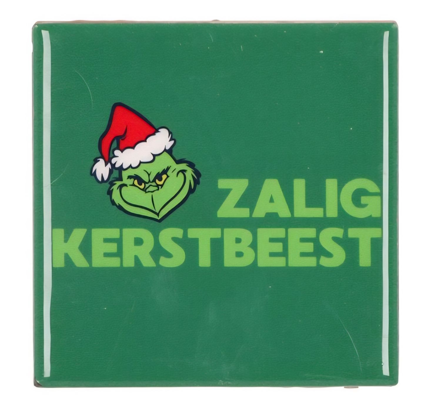 🎄 Humoristisch Tegeltje – “Zalig kerstbeest”