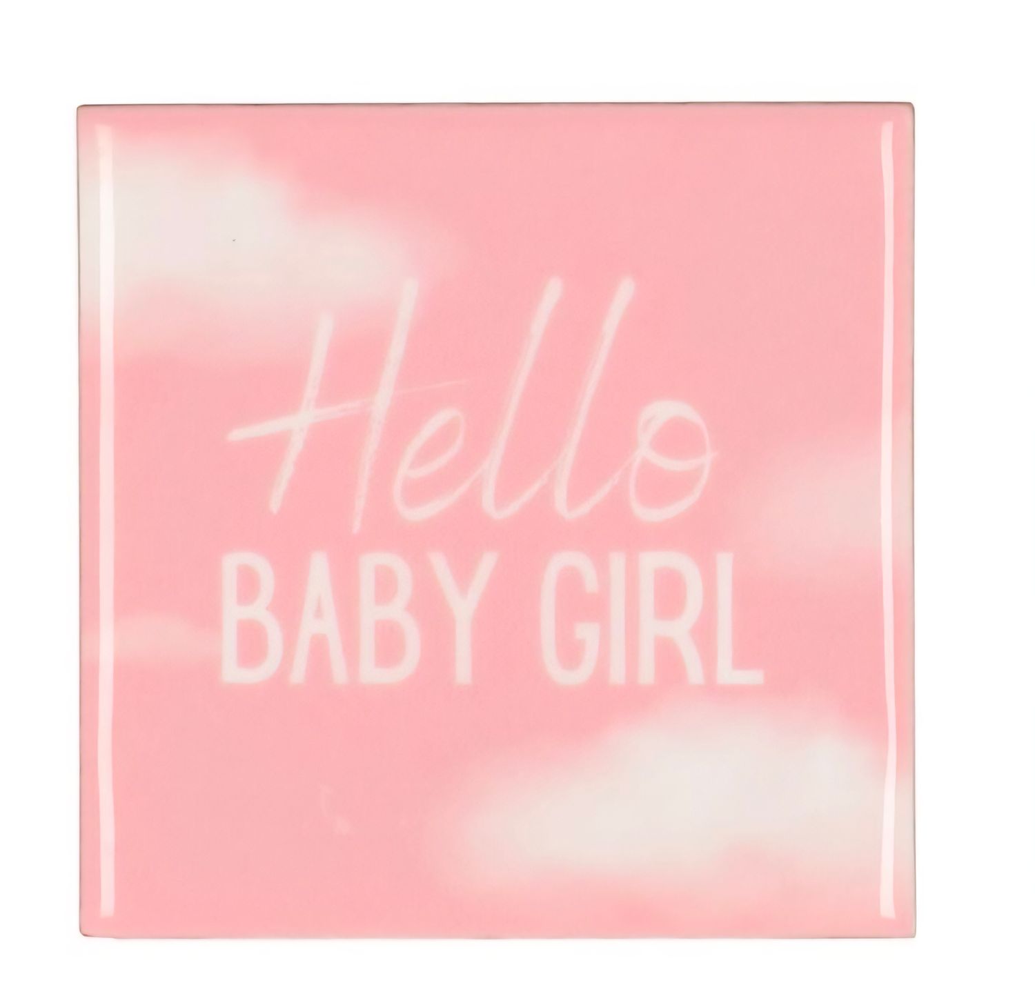 🎀 Tegeltje – “Hello Baby Girl”
