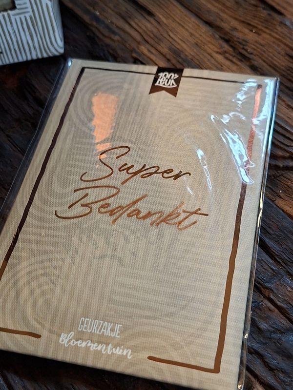 🌸 100%LEUK Geurzakje – Super Bedankt Prijs: €4,95