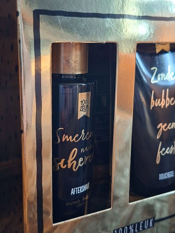 🎉 100%LEUK Cadeauset – Gefeliciteerd Gozer Douchegel &amp; Aftershave Prijs: €17,95