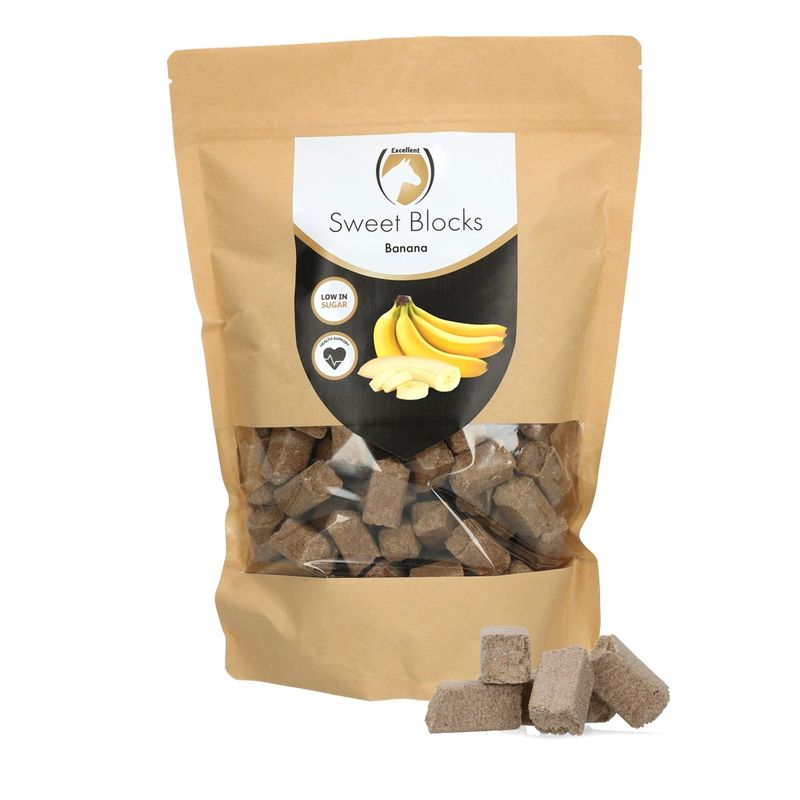 Horse Sweet Blocks Paardensnoep Banana – 1 kg €7,50