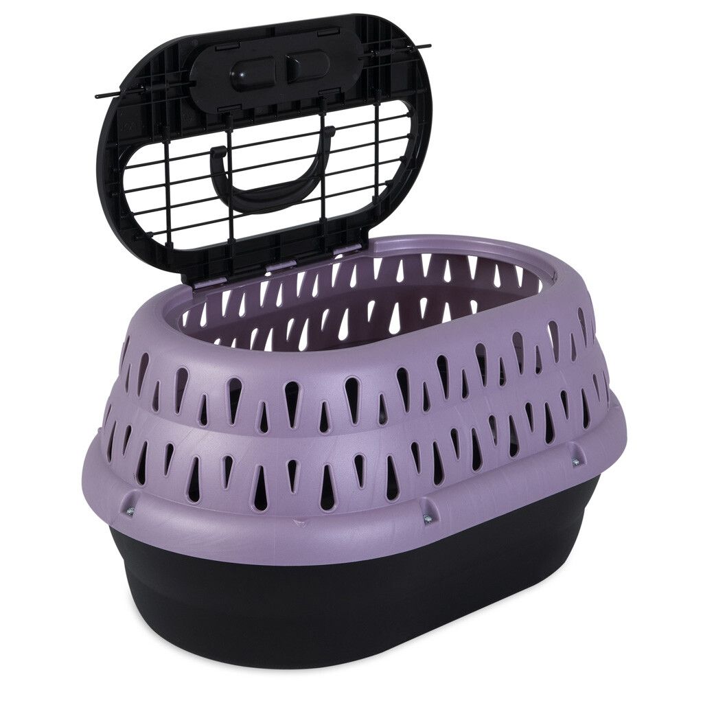 Petmate Top Load Cat Kennel Pearl Bubble Grape
