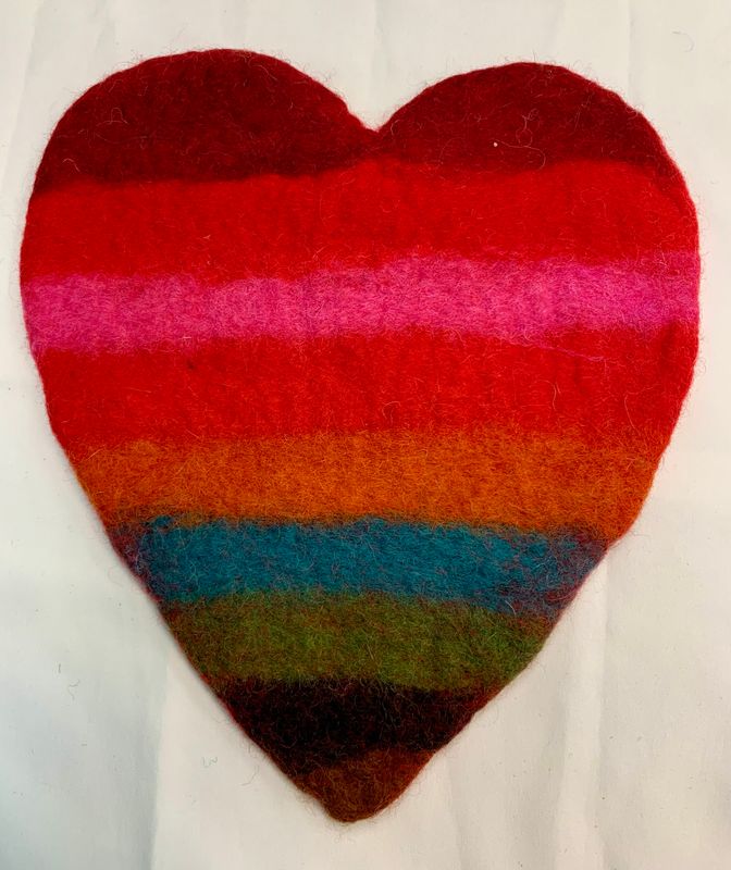Heart Rainbow Trivet