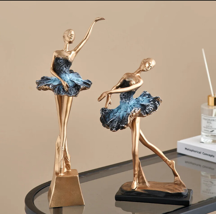 Elegant Ballet Girl Statue