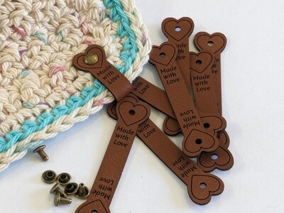 Leather Labels for Your Handmade Creations Perfect for Hats or any Accessories