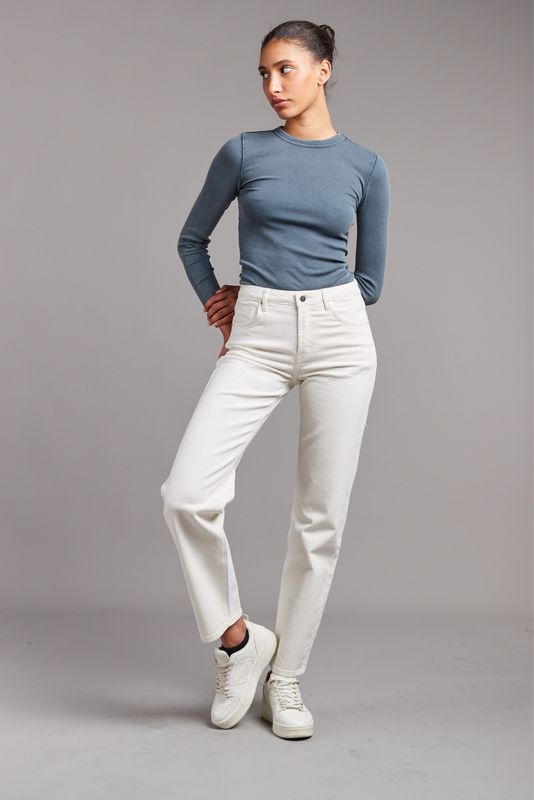 Toxik Off White Straight Leg Jeans