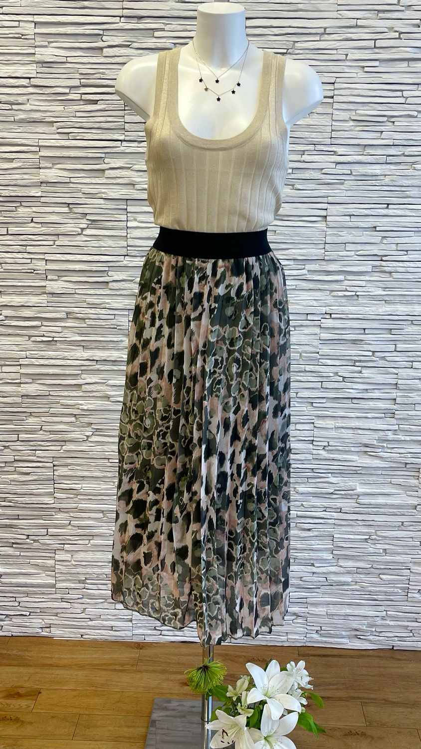 The Safari Pleated Midi