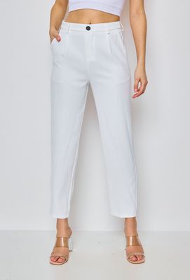 The Mia Trouser in White