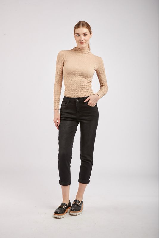 Toxik Boyfriend Jeans In Slight Faded Black