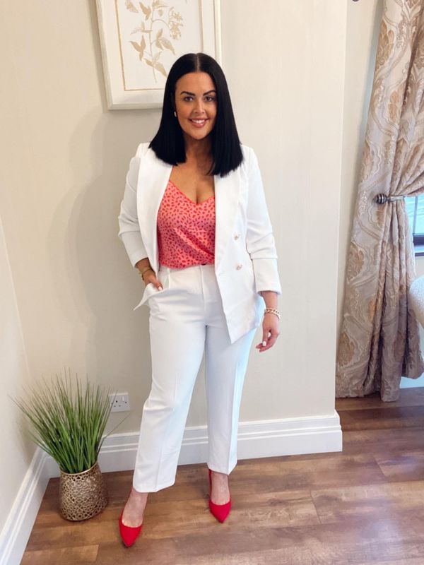 The Mia Trouser in White