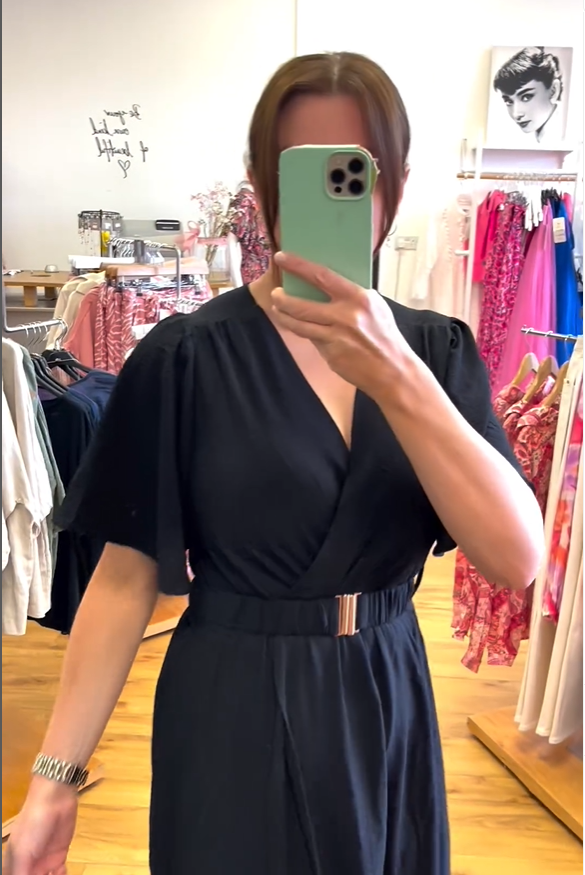 Mya Midi Dress in Black