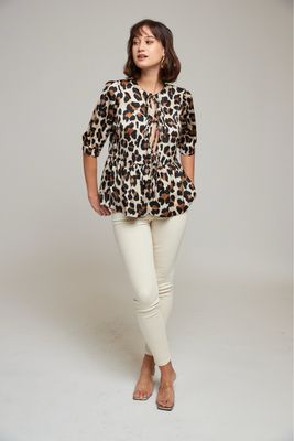 The Rachel Leopard Print Top