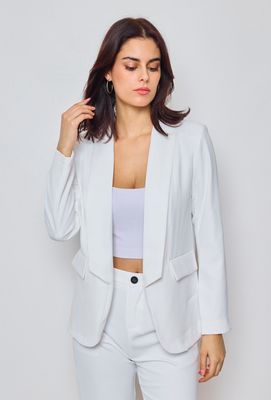 The Mia Boyfriend Jacket In White