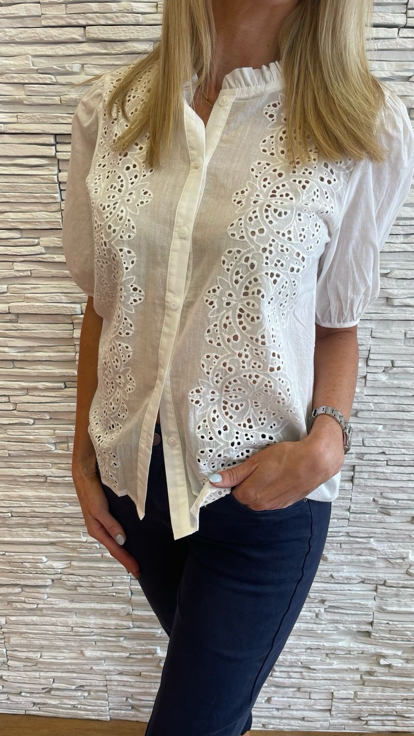 The Beatrice Embroidery Anglaise Blouse