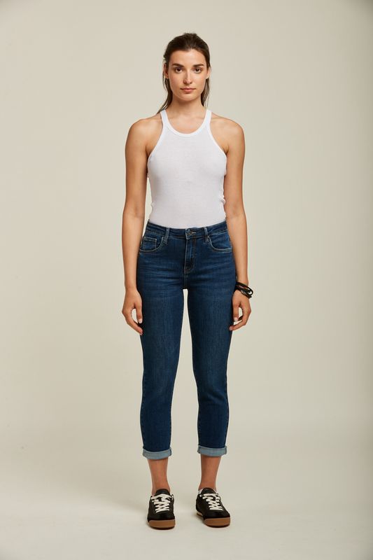 Toxik Boyfriend Jeans In Denim Blue
