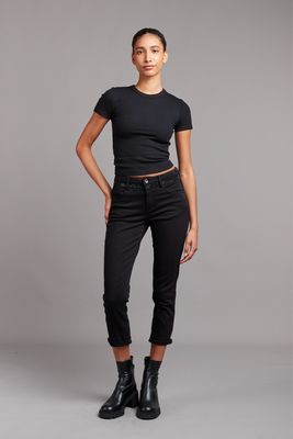 Toxik Boyfriend Diamonte Jeans In Black Toxik Boyfriend Diamonte Jeans In Black