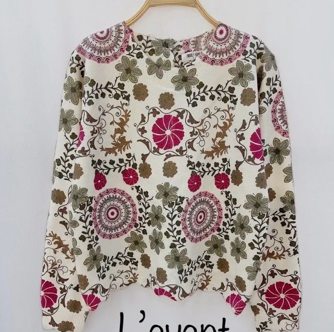 The Chelsey Paisley Soft Knit /Cardigan