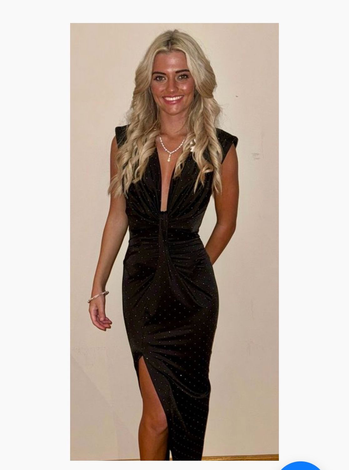 The Maya Sparkle Dress In Black