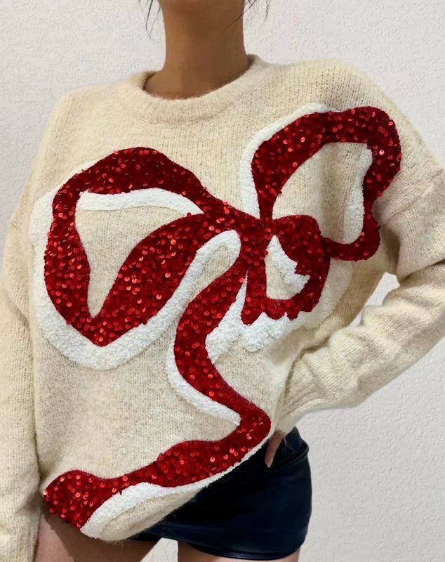 The Sequin Bow Jumper