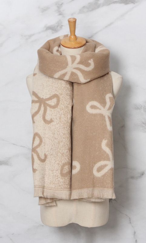 The Bow Scarf In Beige