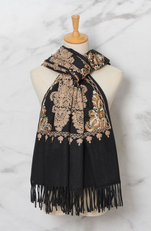 The Paisley Scarf In Black