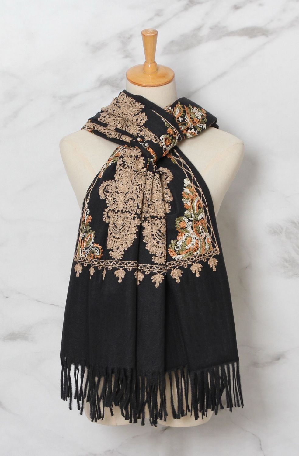 The Paisley Scarf In Black