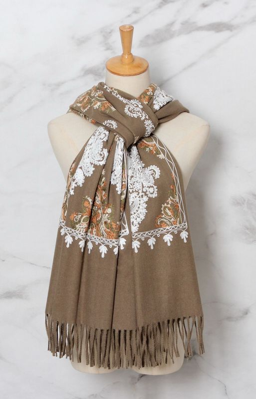 The Paisley Scarf In Brown