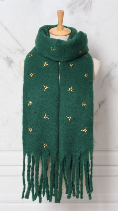 The Olivia Scarf In Holly Green