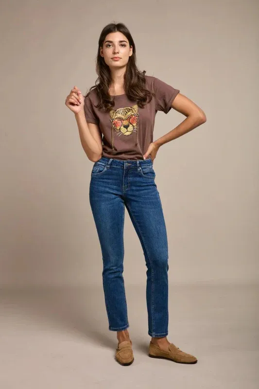 Toxik Push Up Straight Leg In Denim Blue