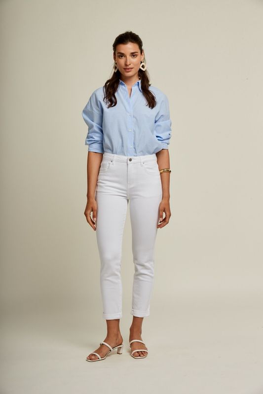 Toxik Boyfriend Jeans In White