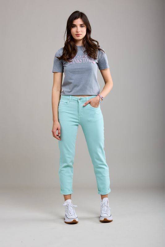 Toxik Boyfriend Jeans In Tiffany Blue