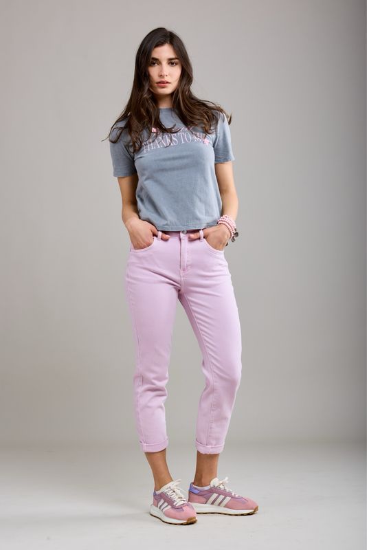 Toxik Boyfriend Jeans In Pink